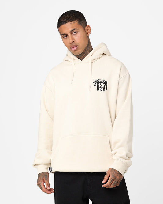 Stussy USA LCB Hoodie Cream
