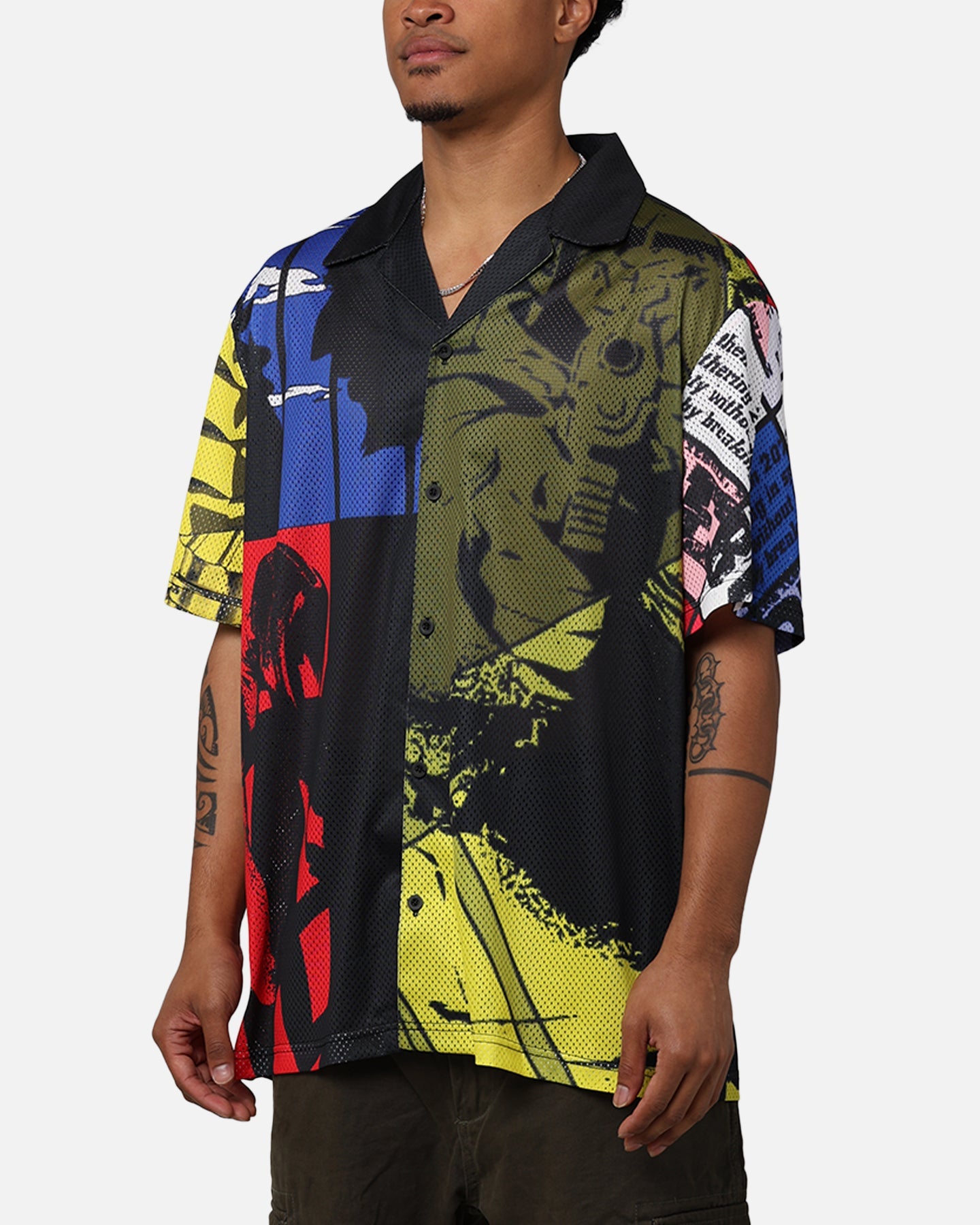73Studio X Cowboy Bebop Colour Block Party Shirt Multi