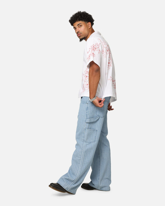 Carre Blossom Button Up Shirt White/Red