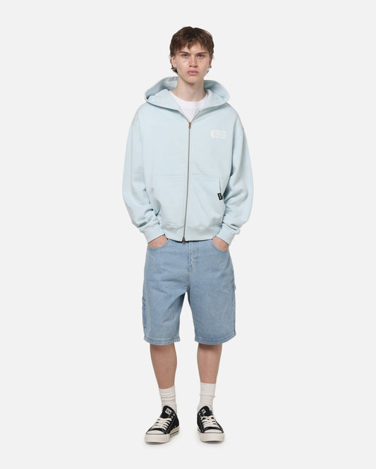 Carre Signature Zip Hoodie Light Blue