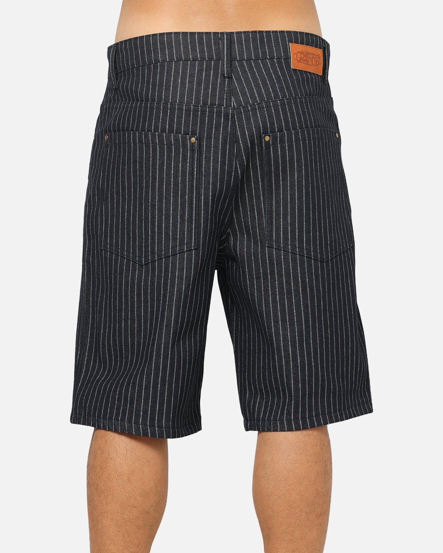 Carre Solace Baggy Jorts Navy Pinstripe