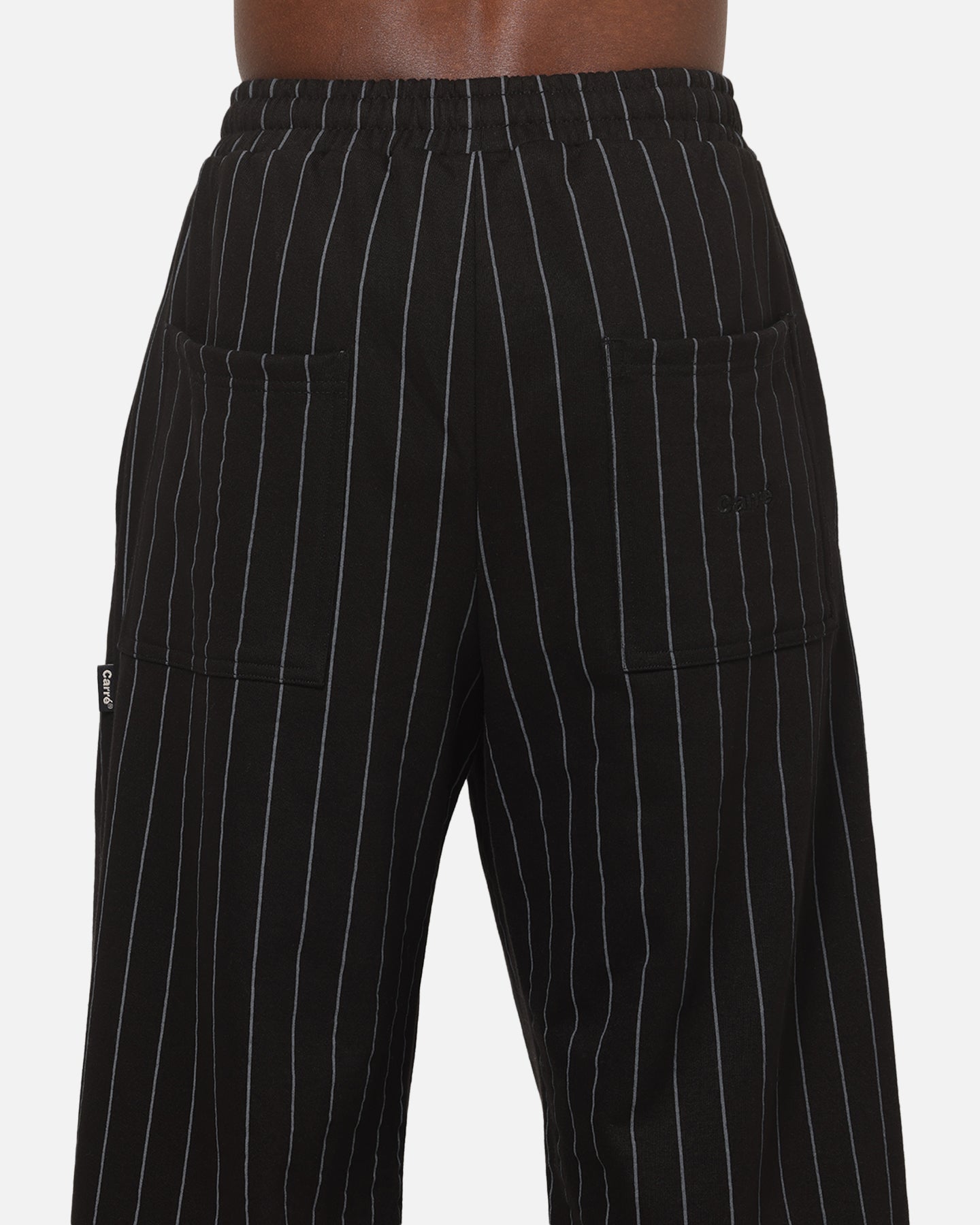 Carre Studio Trackpants Black Pinstripe