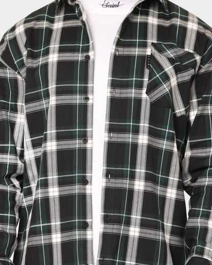 Saint Morta Prima Long Sleeve Flannel Shirt Stadium Green