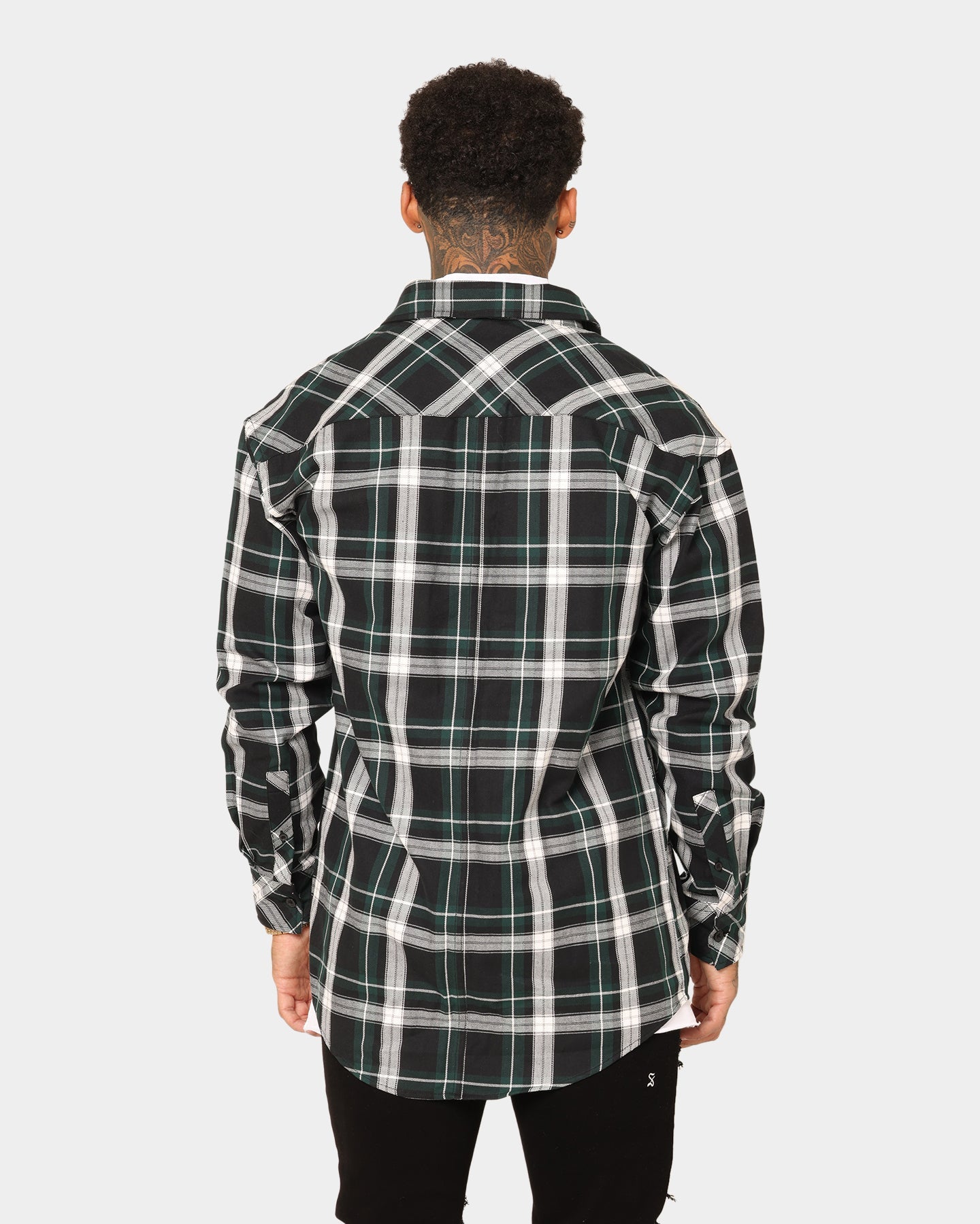 Saint Morta Prima Long Sleeve Flannel Shirt Stadium Green