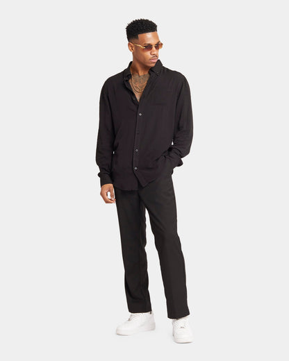 XXIII Crete Long Sleeve Button Up Shirt Black