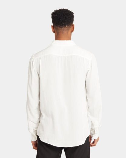XXIII Crete Long Sleeve Button Up Shirt White