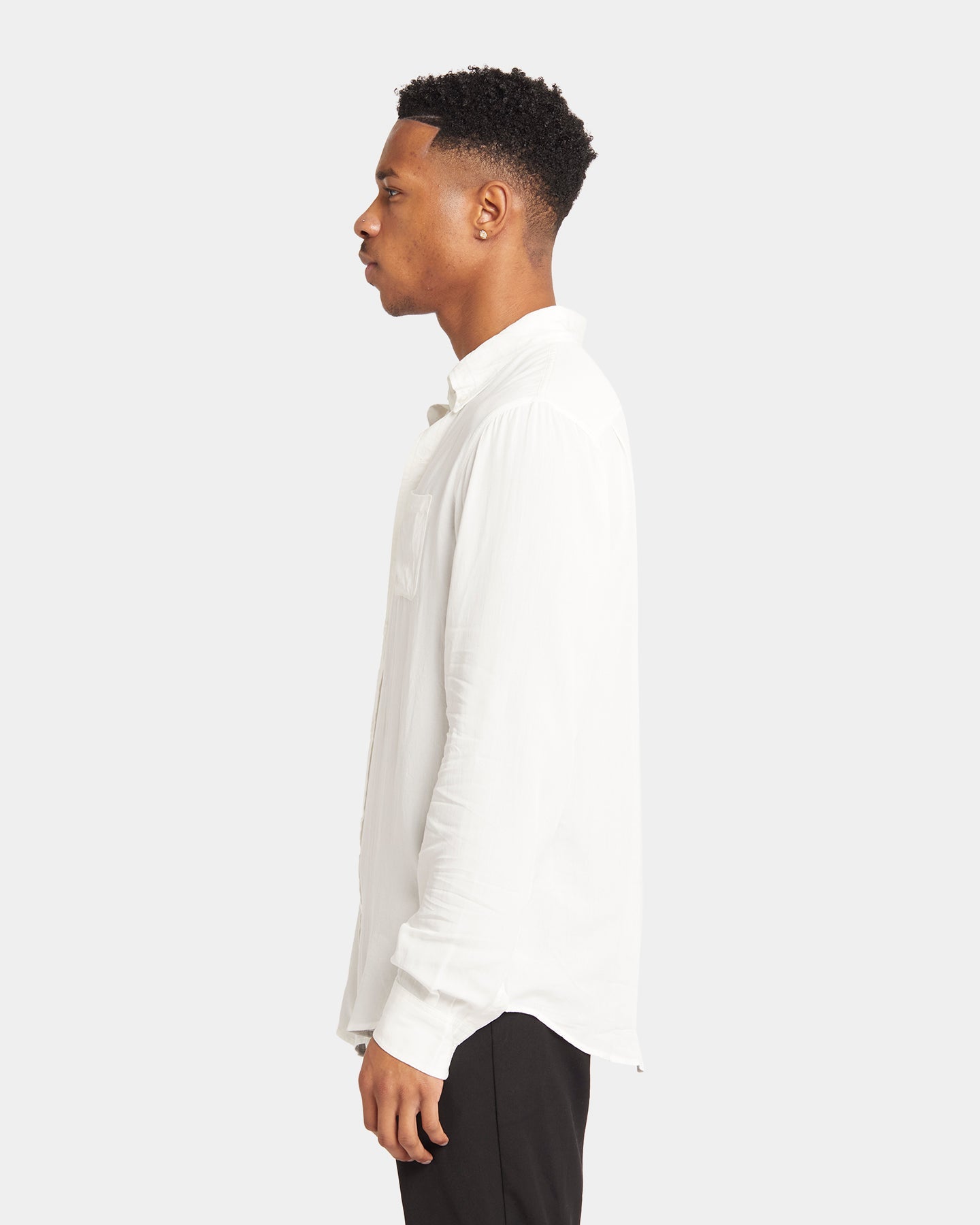 XXIII Crete Long Sleeve Button Up Shirt White