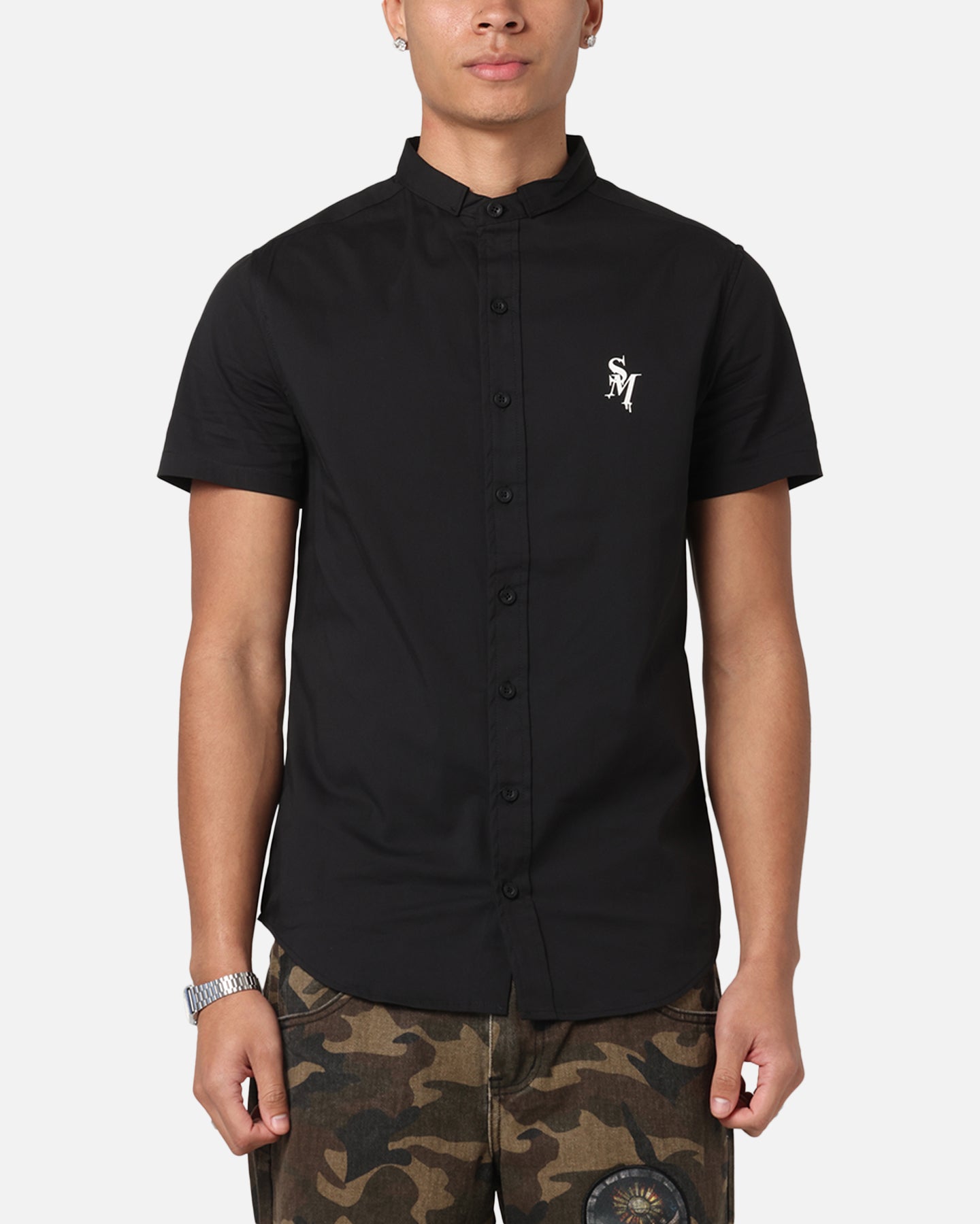 Saint Morta Alpha Homora Slimfit Shirt Black/Black