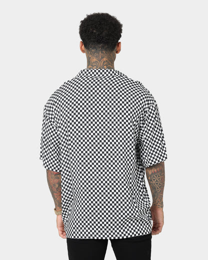 Saint Morta Checks Short Sleeve Shirt Black/White