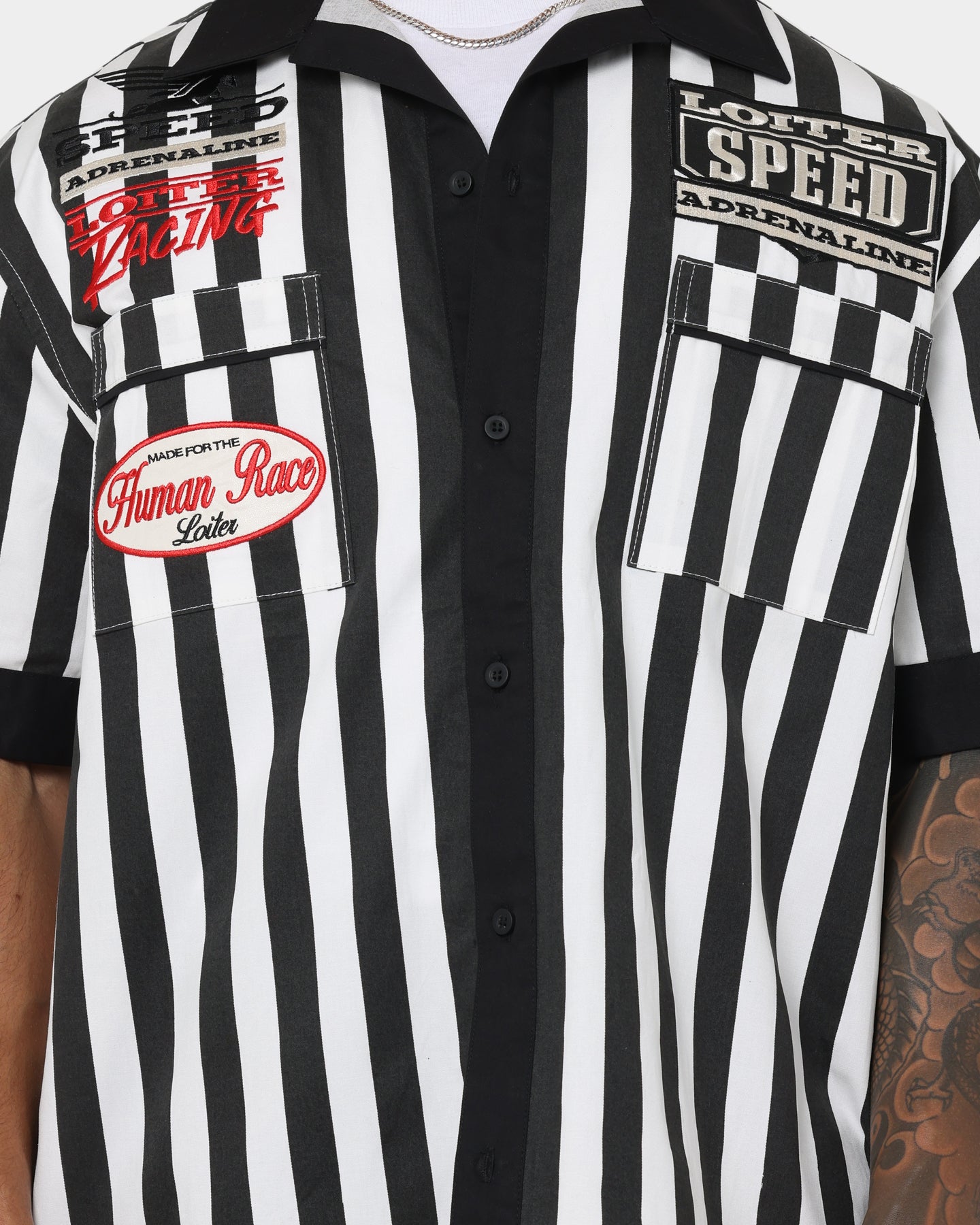 Loiter Daytona Mechanic Button Up Shirt Striped