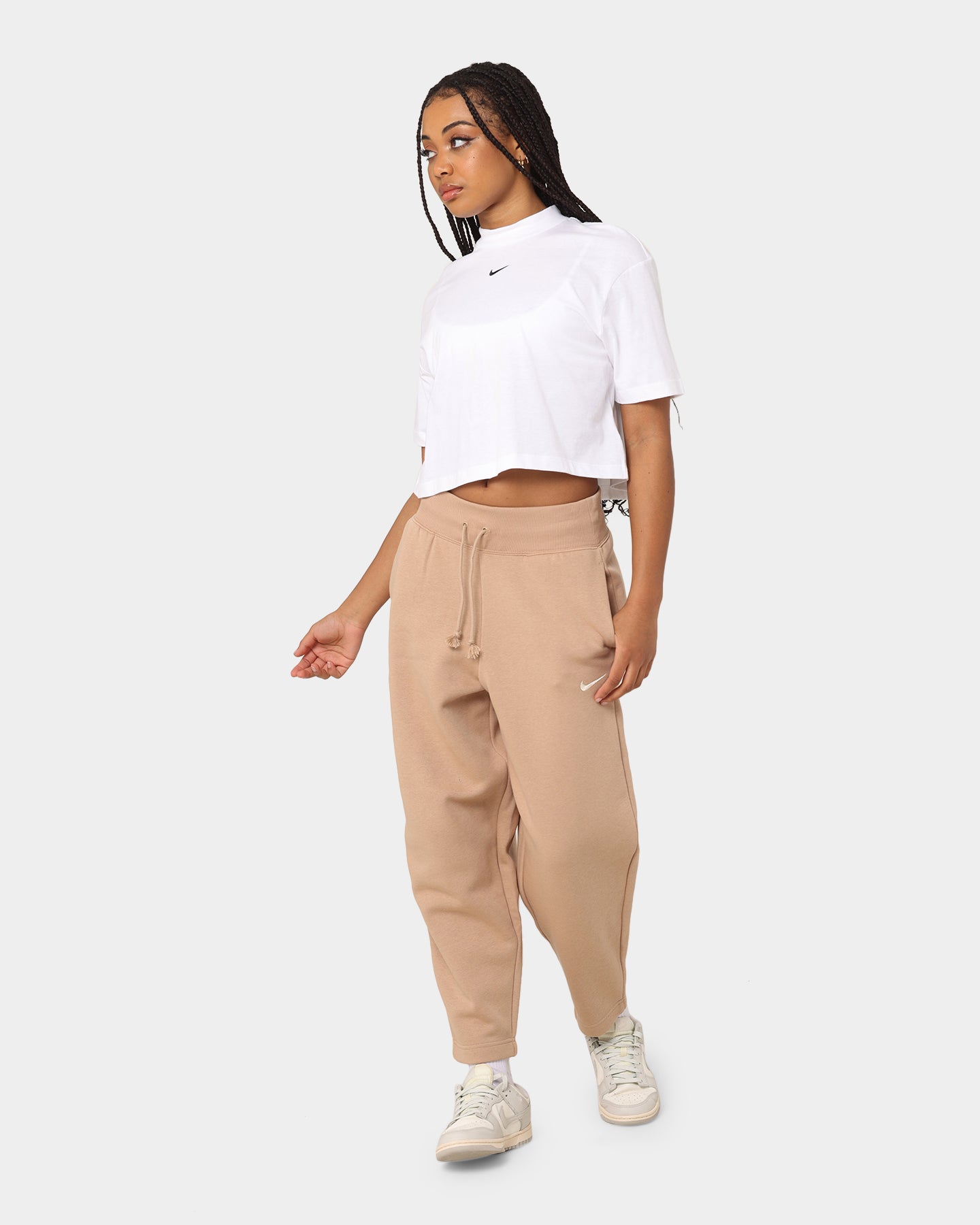 Nike Women's Nike Sportswear Essential Mock Boxy T-Shirt White/Black