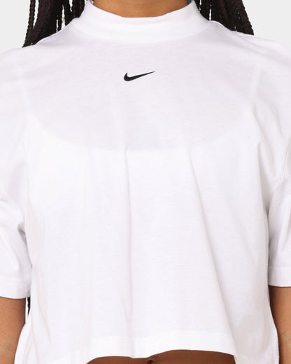 Nike Women's Nike Sportswear Essential Mock Boxy T-Shirt White/Black