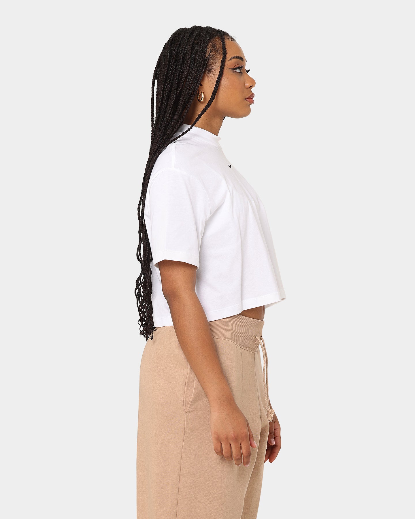 Nike Women's Nike Sportswear Essential Mock Boxy T-Shirt White/Black