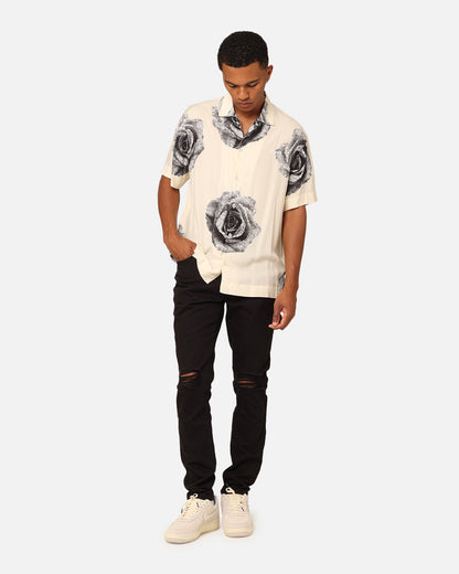 Carré Rose Bunch Button Up Shirt Off White