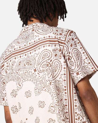 XXIII Paisley Nights Button Up Shirt Cream/Brown