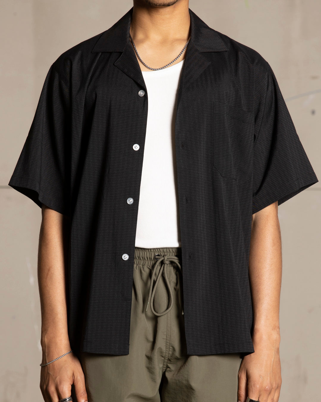 Saint Morta Villa Short Sleeve Shirt Black