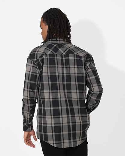 Saint Morta Mulberry Long Sleeve Flannel Shirt Khaki Green
