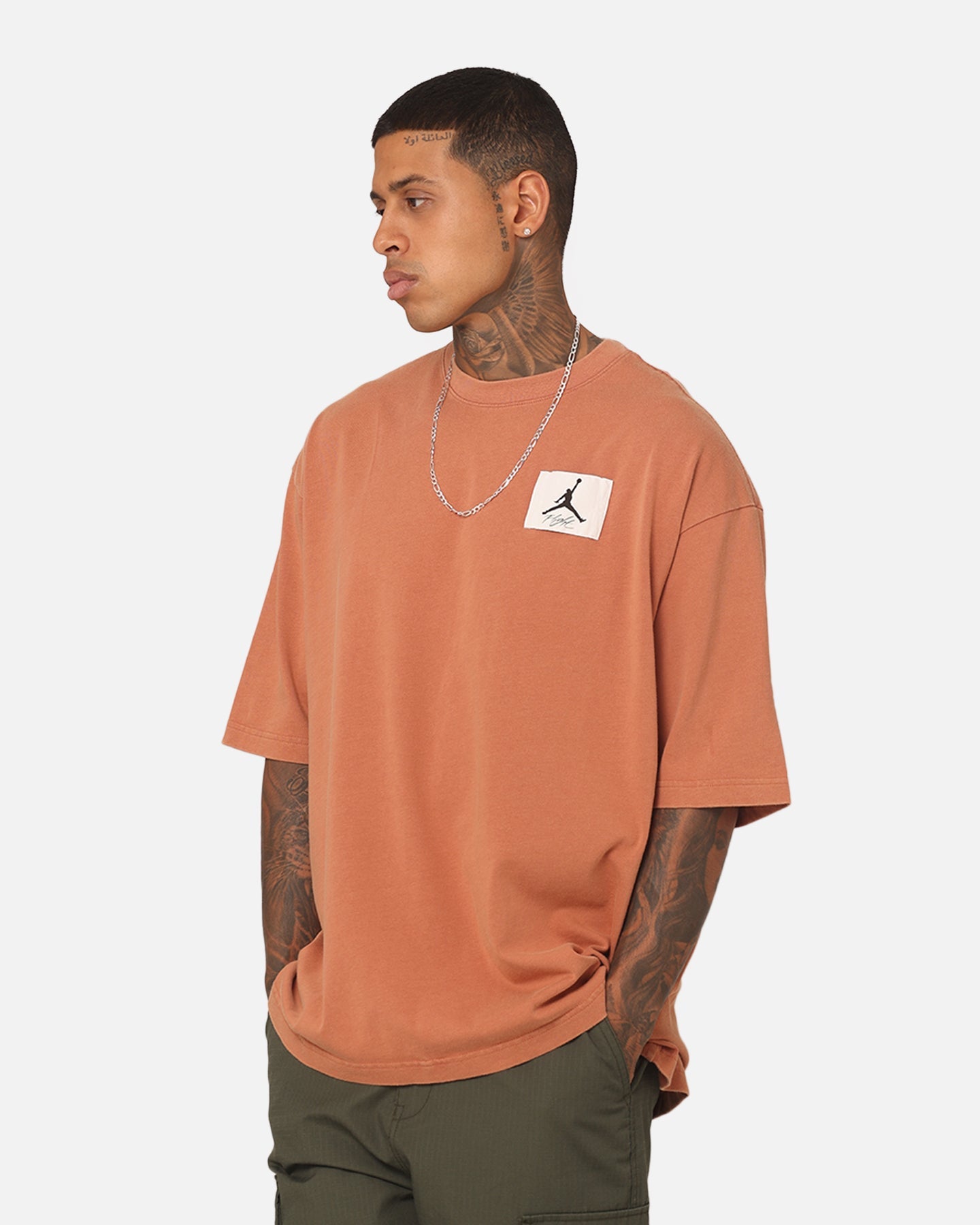Jordan Flight Essentials Oversized Crewneck T-Shirt Sky J Orange