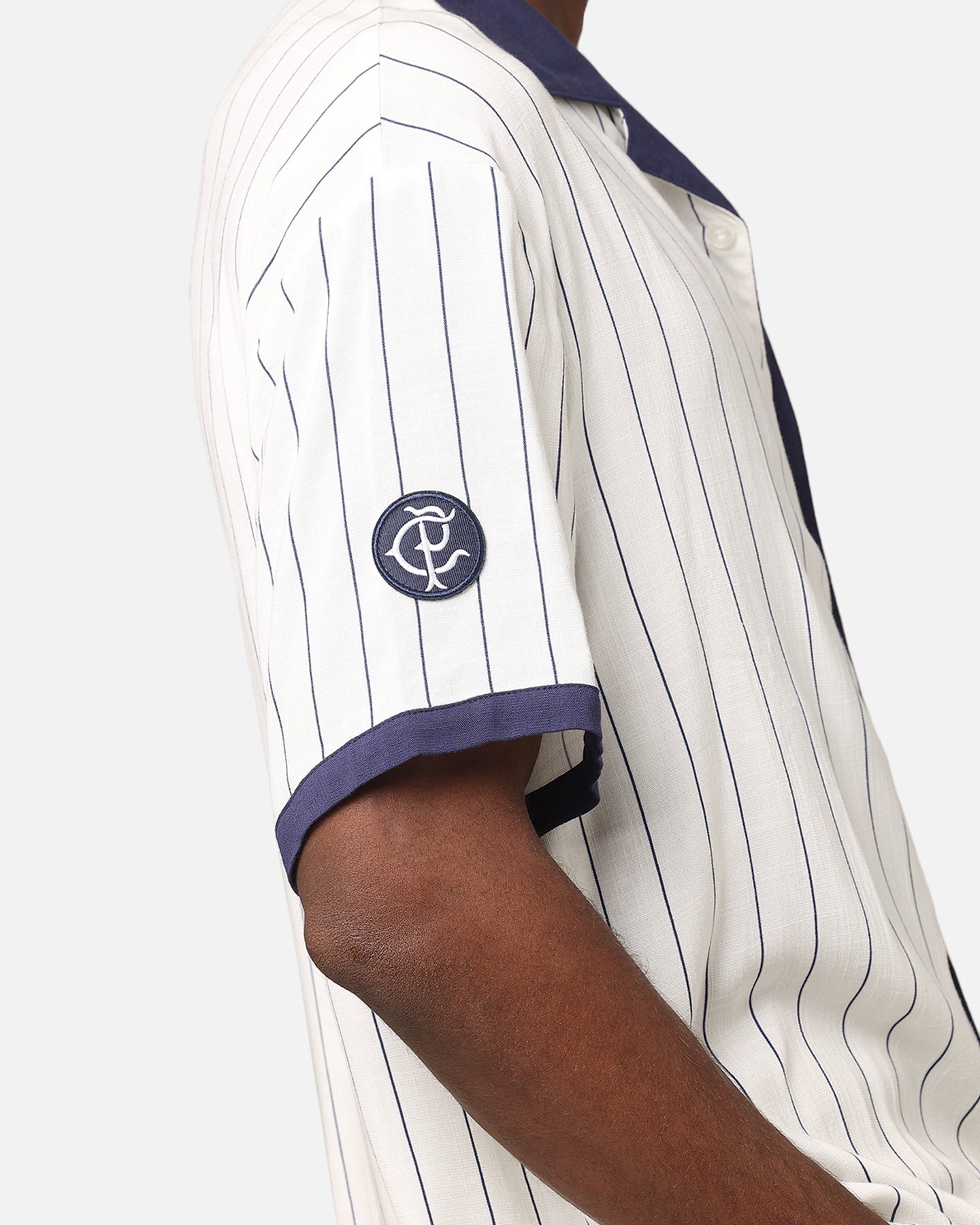 Carre Base Short Sleeve Button Up Shirt Off White