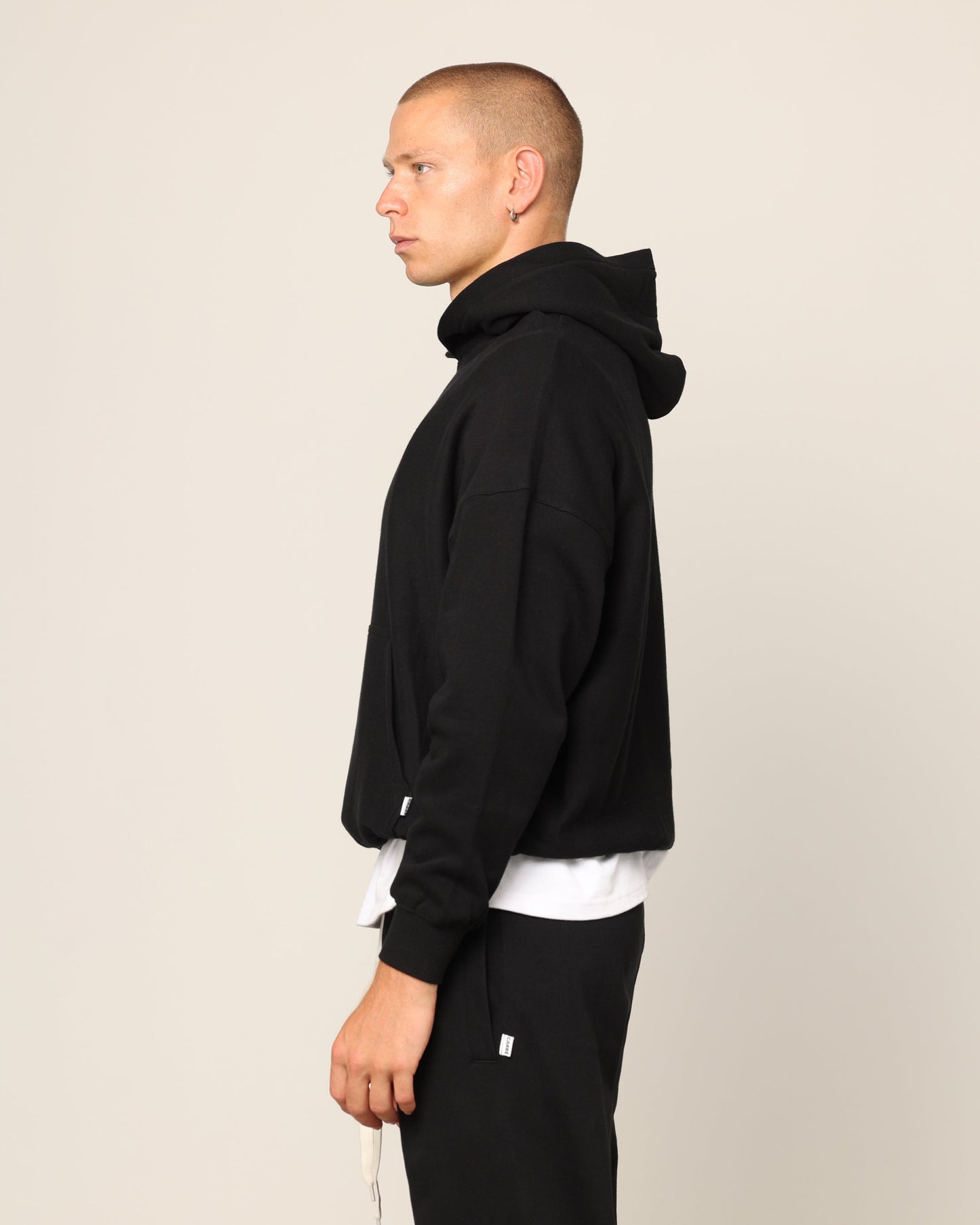 Carré Blanc Oversized Hoodie Black