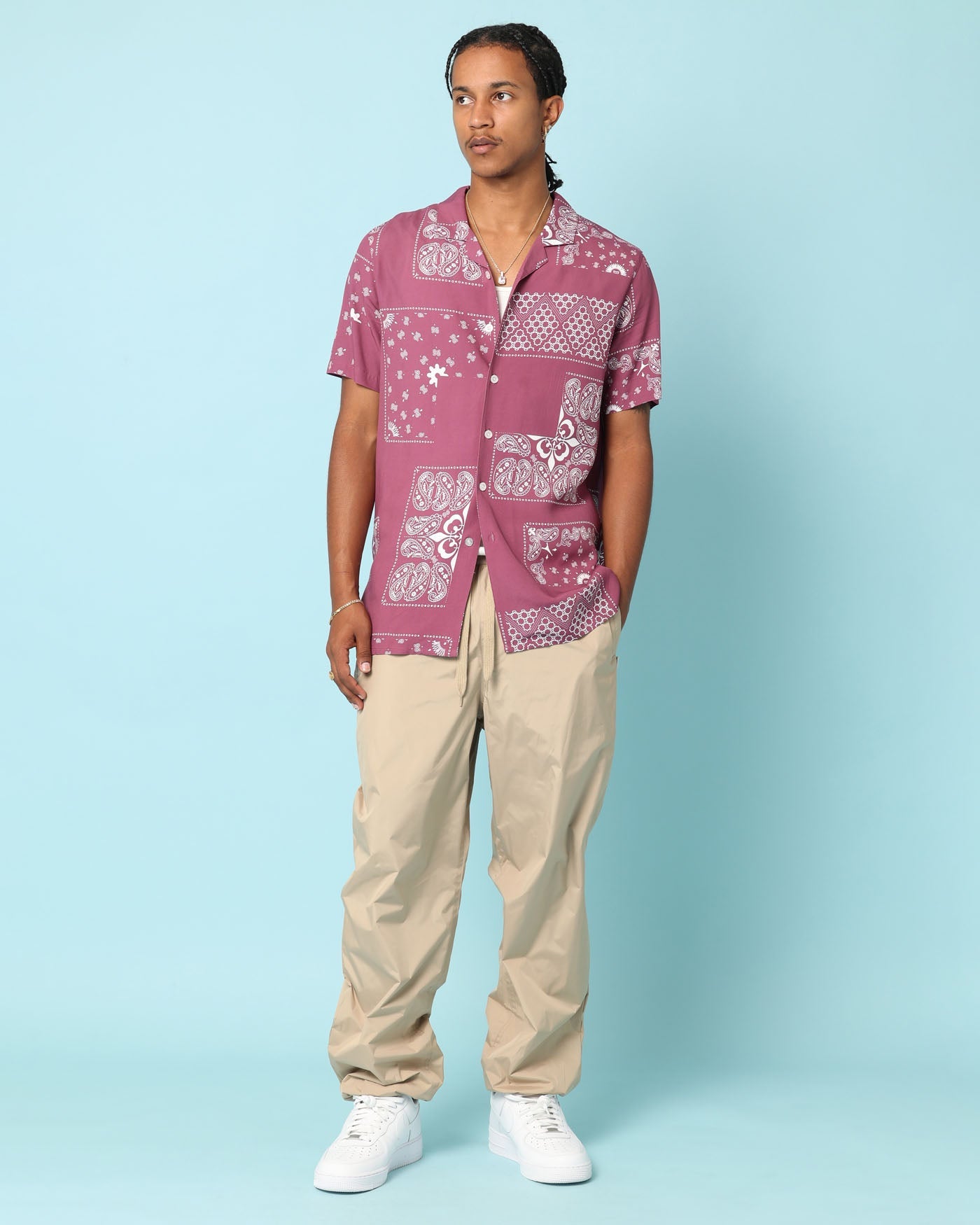 Carré Fragment Button Up Shirt Port