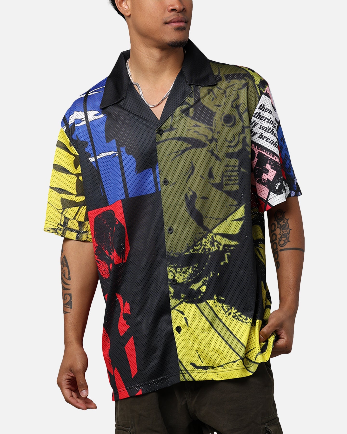 73Studio X Cowboy Bebop Colour Block Party Shirt Multi