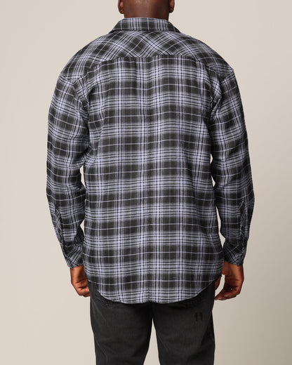 Saint Morta Heron Flannel Shirt Blue/Black