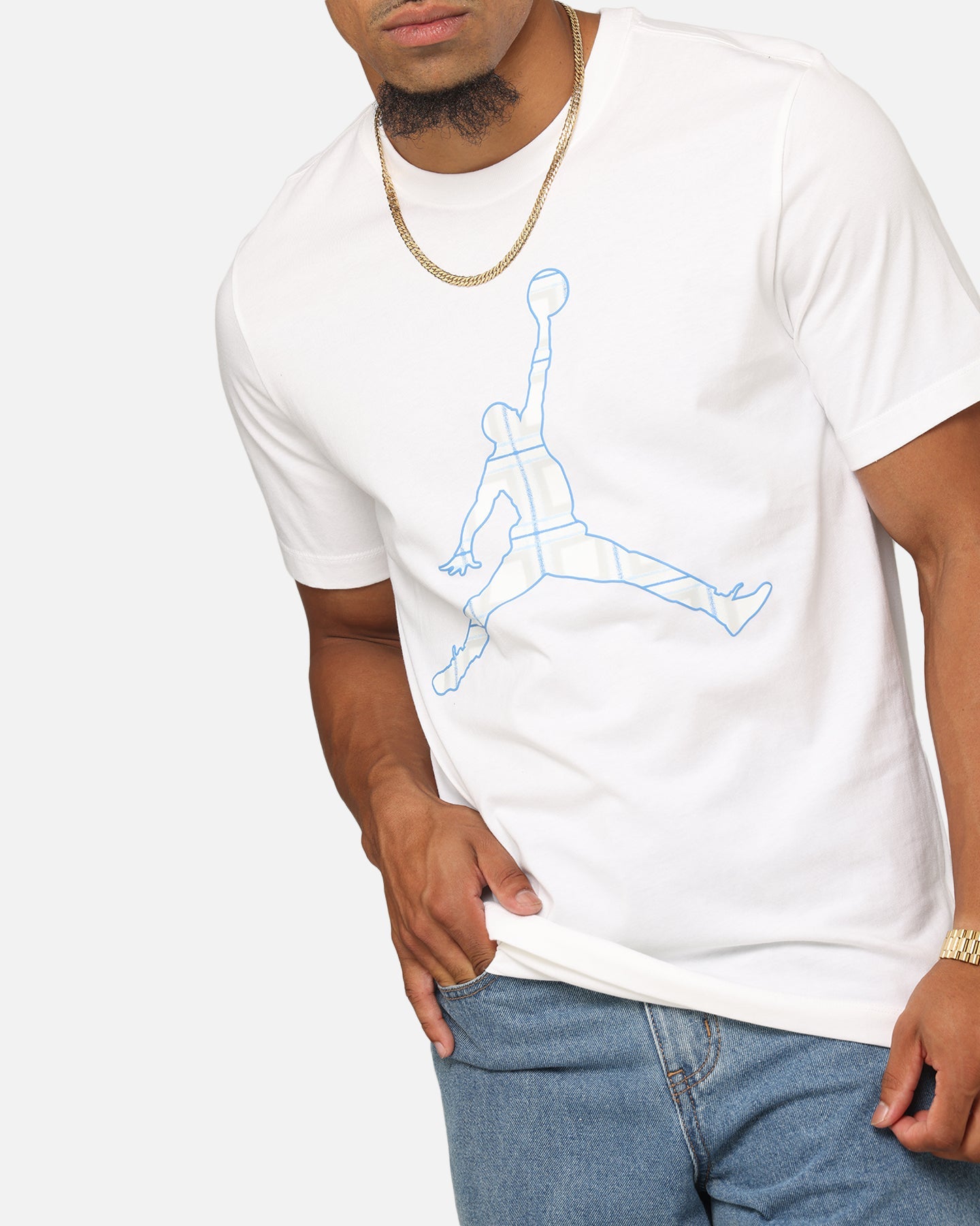 Jordan Flight Essentials Holiday Crewneck T-Shirt White