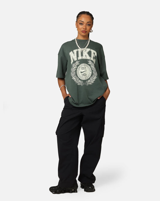 Nike Women's Sportswear Essential Oversized T-Shirt Vintage Green/Sail