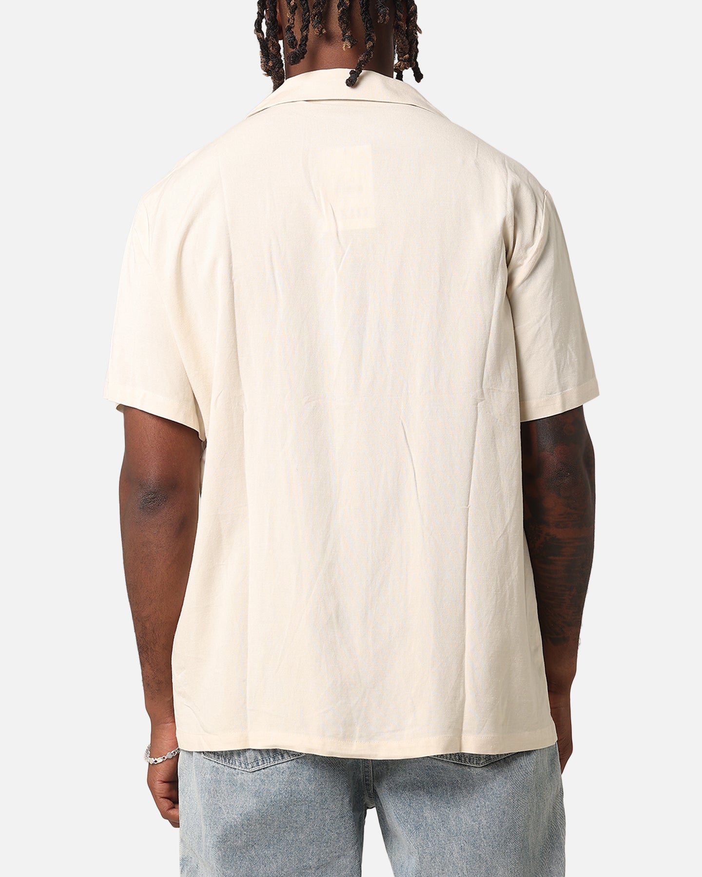 XXIII Hellas Linen Button Up Shirt Off White