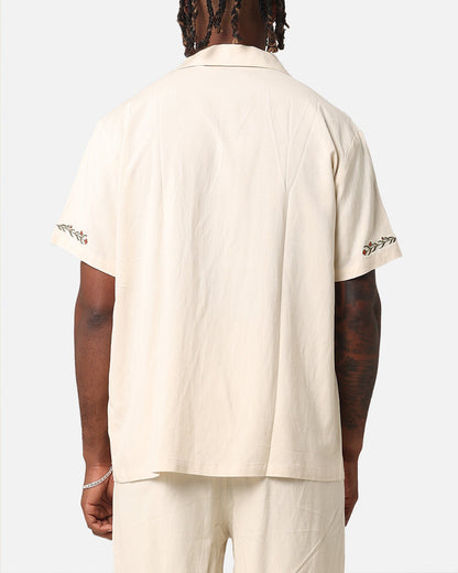 XXIII Serene Linen Button Up Shirt Off White