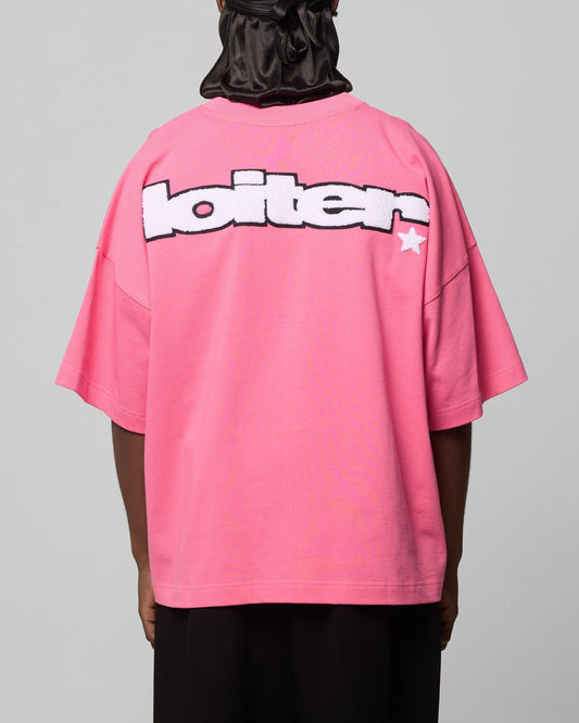 Loiter Premium Essentials Boxy T-Shirt Pink