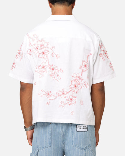 Carre Blossom Button Up Shirt White/Red