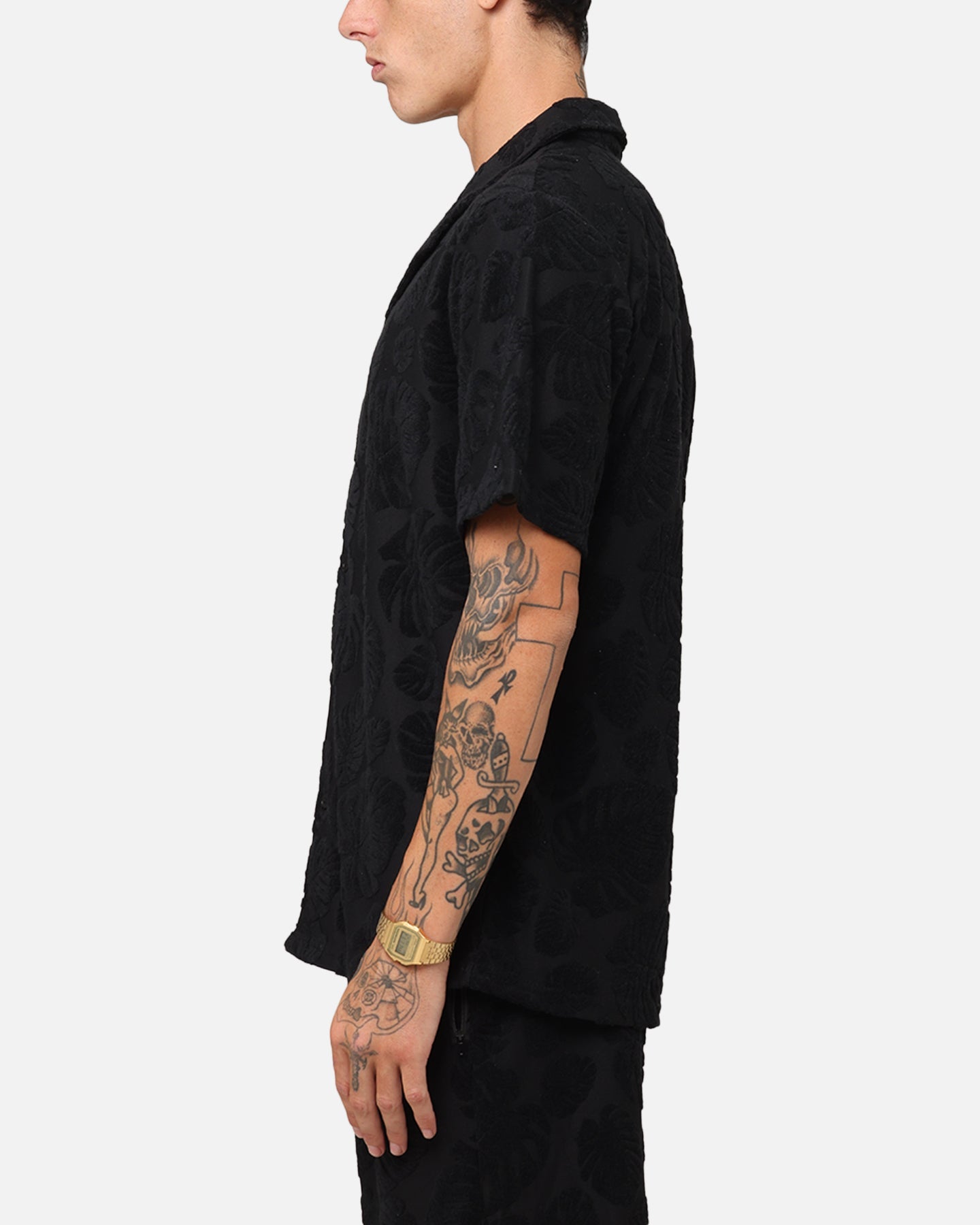 XXIII Dark Amazon Button Up Shirt Black