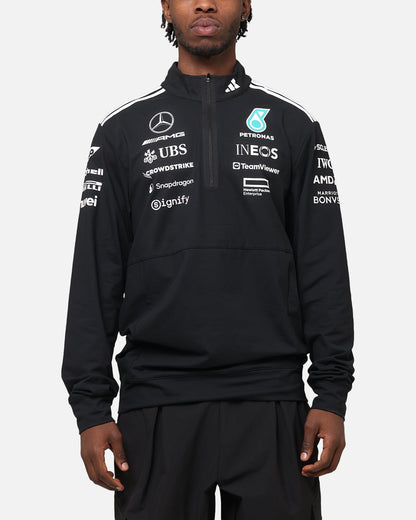 adidas x Mercedes-AMG PETRONAS Formula One F1 2025 Team Quarter Zip Jacket Black/White