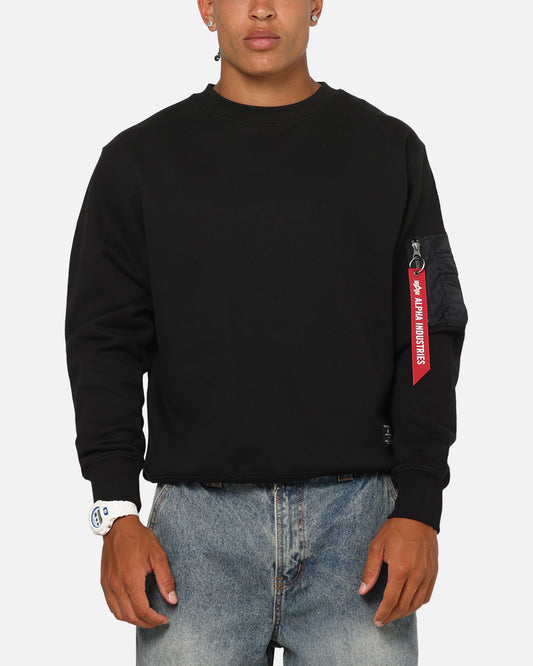 Alpha Industries Utility Pocket Crewneck Black