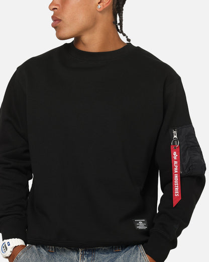 Alpha Industries Utility Pocket Crewneck Black