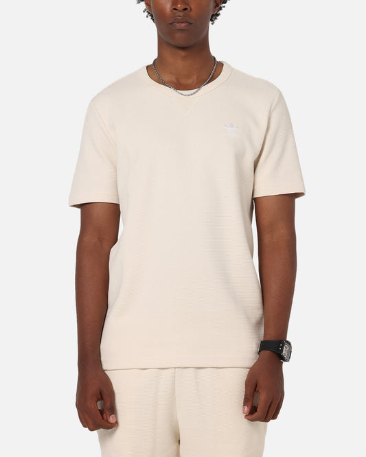 Adidas Trefoil Essentials Waffle T-Shirt Wonder White