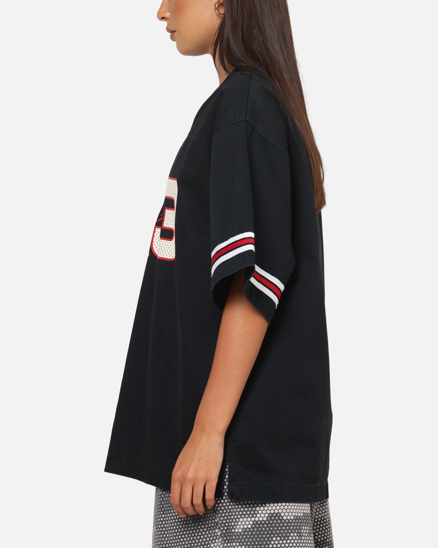 Jordan Women's Flight Woven Jersey Top Black