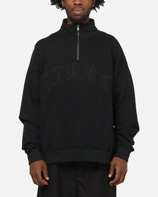 Carre Gridlock 1/4 Zip Crewneck Black