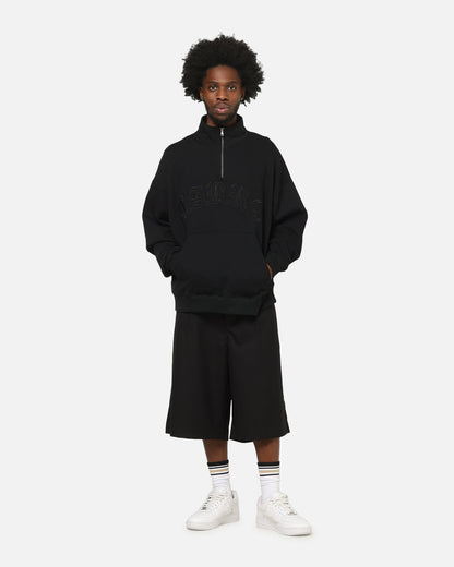 Carre Gridlock 1/4 Zip Crewneck Black