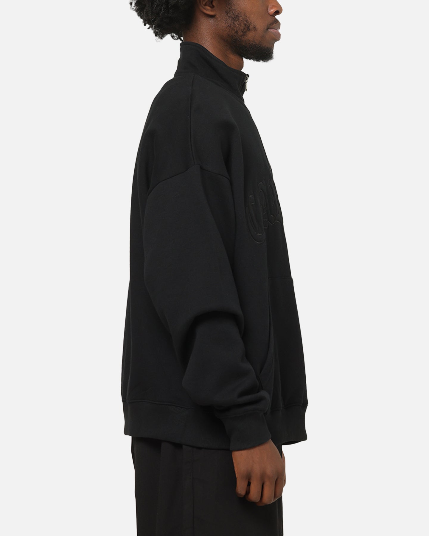 Carre Gridlock 1/4 Zip Crewneck Black