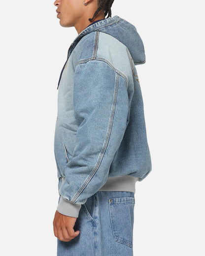 Adidas Denim Padded Jacket Indigo Denim