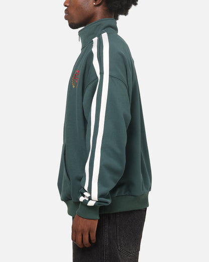 Carre Footie 1/4 Zip Crewneck Green/Off White