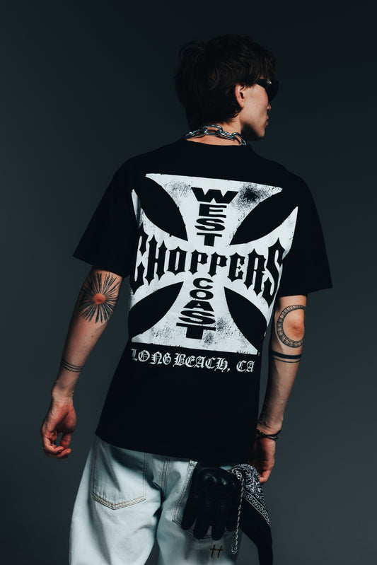 West Coast Choppers Raid T-Shirt Black Vintage