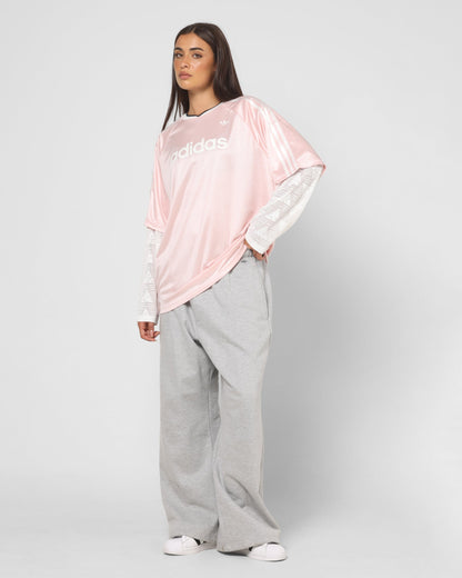Adidas Women's Lace Long Sleeve Jersey Pink