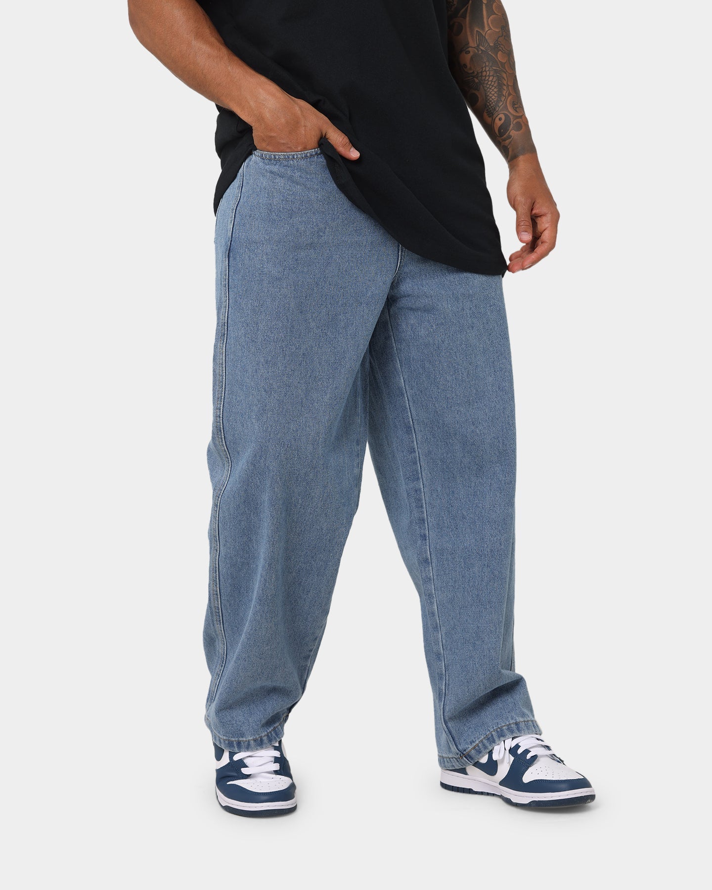X-Large Bull Denim 91 Pants Mid Blue