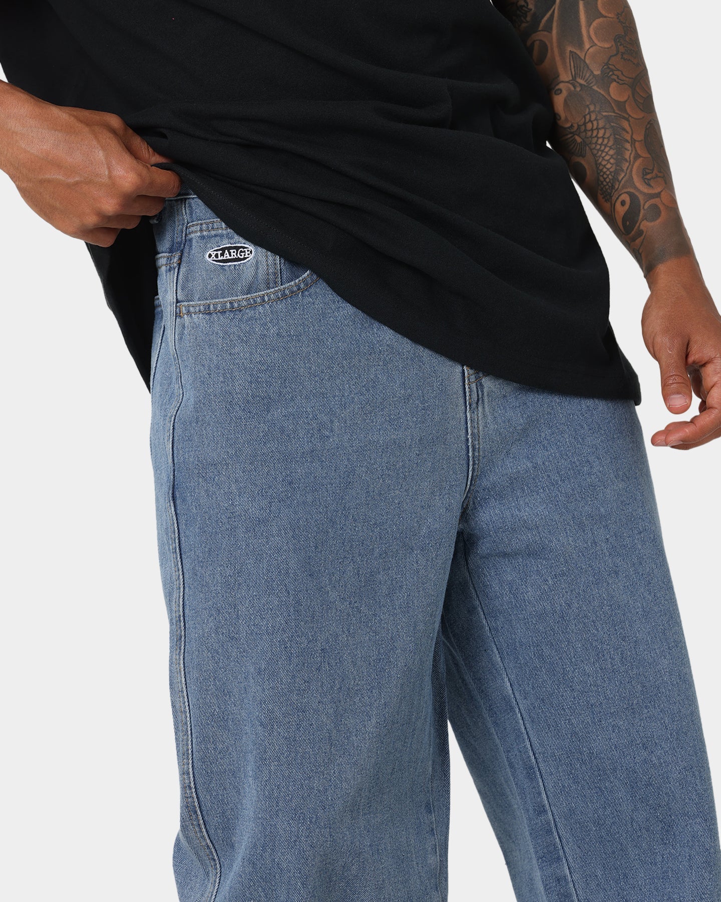 X-Large Bull Denim 91 Pants Mid Blue