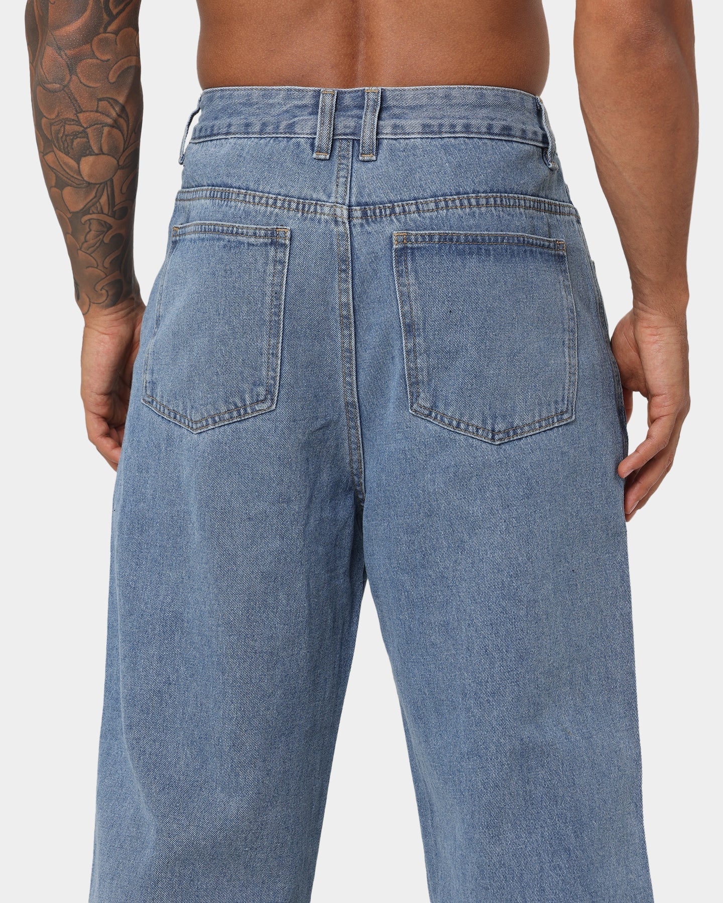X-Large Bull Denim 91 Pants Mid Blue