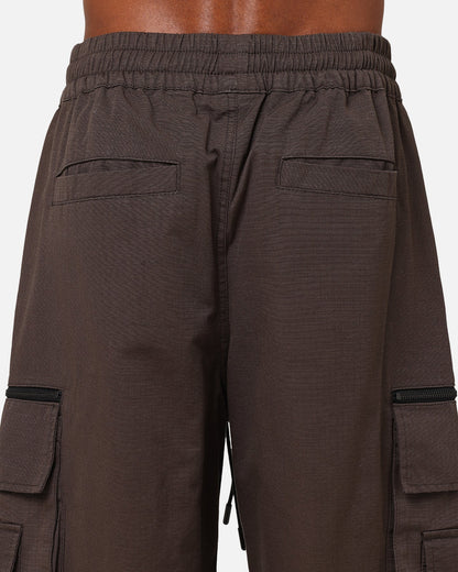 Carre Tactic Cargo Joggers Brown